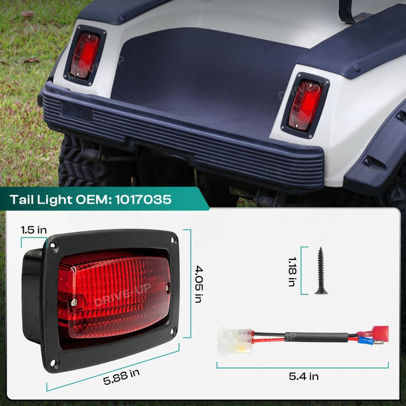 Drive-up مجموعة أضواء خلفية LED للقيادة المباشرة لسيارة النادي DS 1982 فما فوق لعربة الجولف مع 3 أسلاك أضواء خلفية لسيارة النادي OEM1017035 - Image 5
